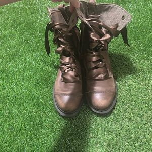 Brown doc martens